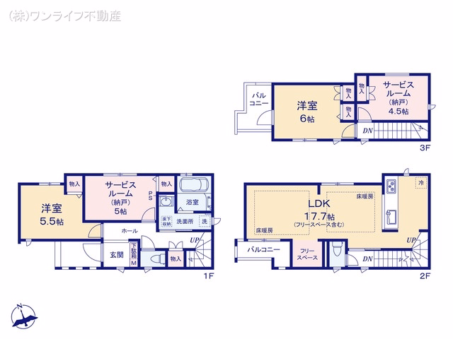 江戸川区一之江7丁目（戸建）C 間取図