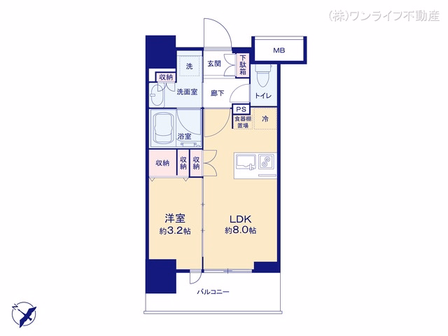 中古マンション Jワザック東京押上 間取図