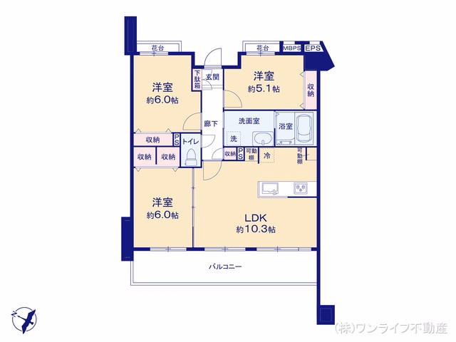 ライオンズガーデン金町 間取図