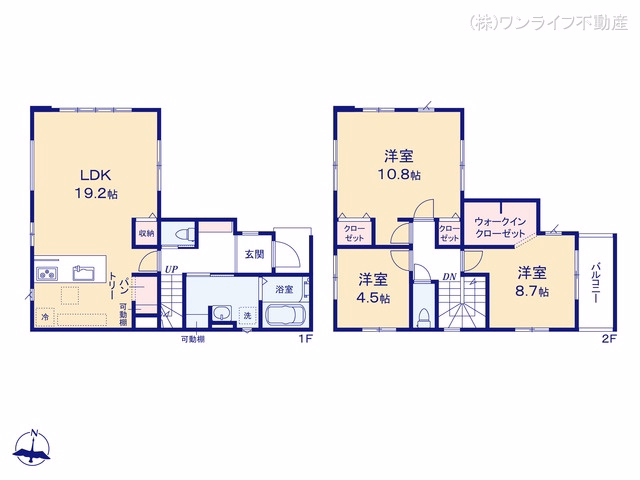足立区東伊興4丁目(戸建)01 間取図