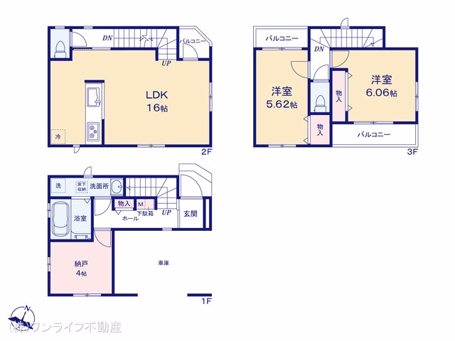 足立区東和4丁目（戸建）A 間取図