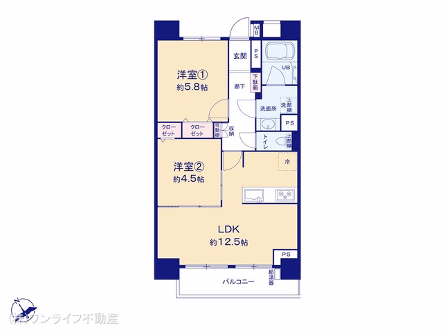 中古マンション 東白鬚第二マンション11号棟 間取図