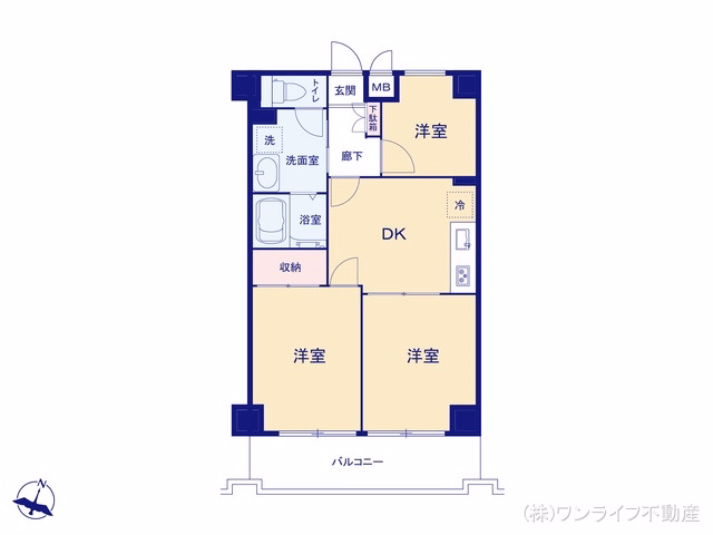 中古マンション ヴェラハイツ亀戸文花ユーフォニアス 間取図