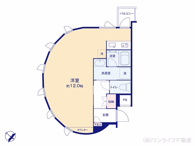 プレール潮見ピアクラブ 間取図