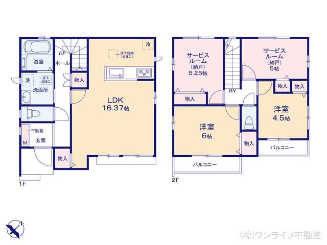 浦安市海楽1丁目（戸建）A 間取図