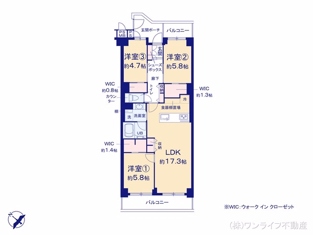 ルネ門前仲町 間取図