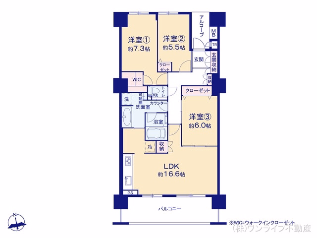 レジアスフォート新浦安G棟 間取図