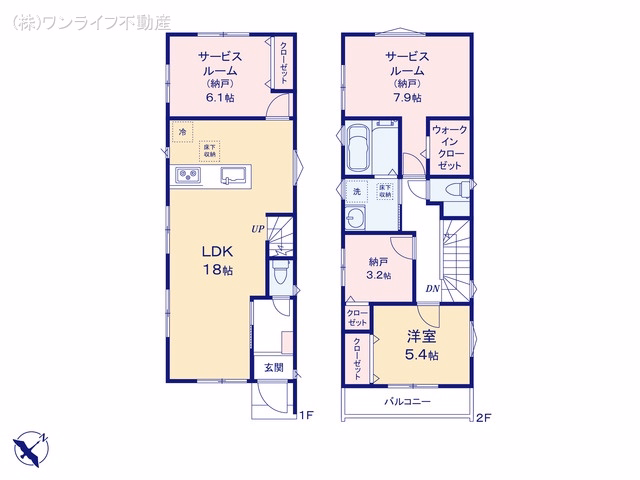浦安市今川4丁目(戸建)01 間取図