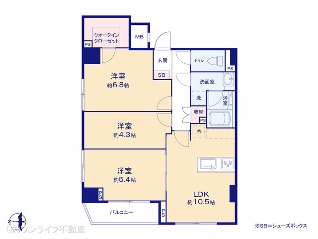 中古マンション ミルーナヒルズ錦糸町 間取図
