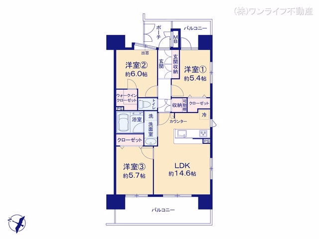 フェイム小岩レジデンスタワー 間取図