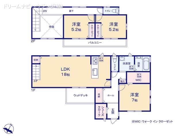 中古戸建て 市川市曽谷8丁目 間取図