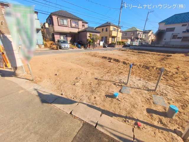 千葉県市川市大和田4丁目の新築戸建て更地・土地写真 2024年12月16日撮影