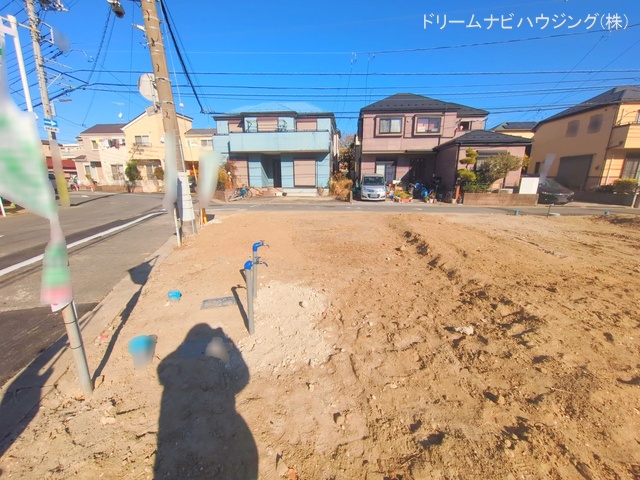 千葉県市川市大和田4丁目の新築戸建て更地・土地写真 2024年12月16日撮影