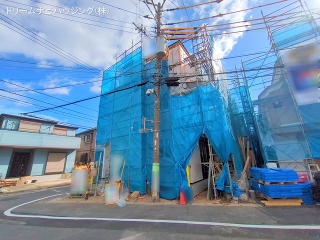 千葉県市川市大和田4丁目の新築戸建てシート写真 2025年2月17日撮影