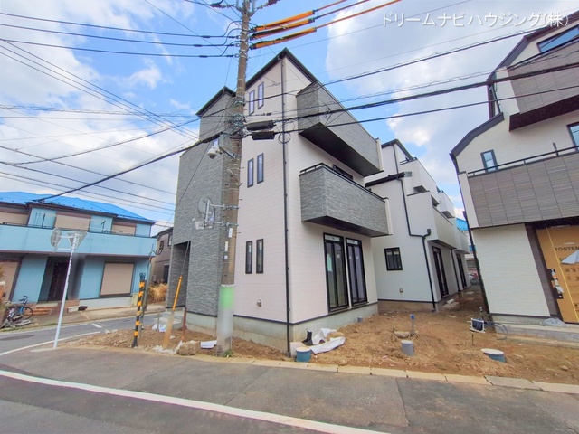 千葉県市川市大和田4丁目の新築戸建て外構写真 2025年4月6日撮影
