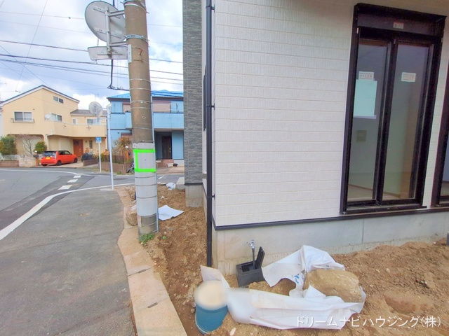 千葉県市川市大和田4丁目の新築戸建て外構写真 2025年4月6日撮影
