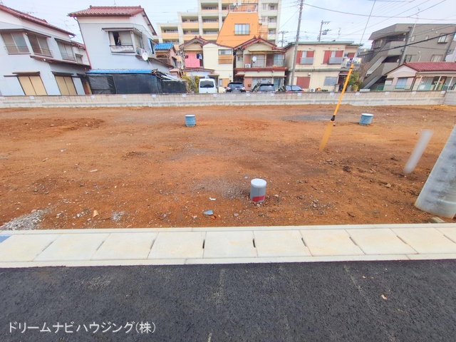 千葉県市川市大和田5丁目の新築戸建て更地・土地写真 2025年3月12日撮影