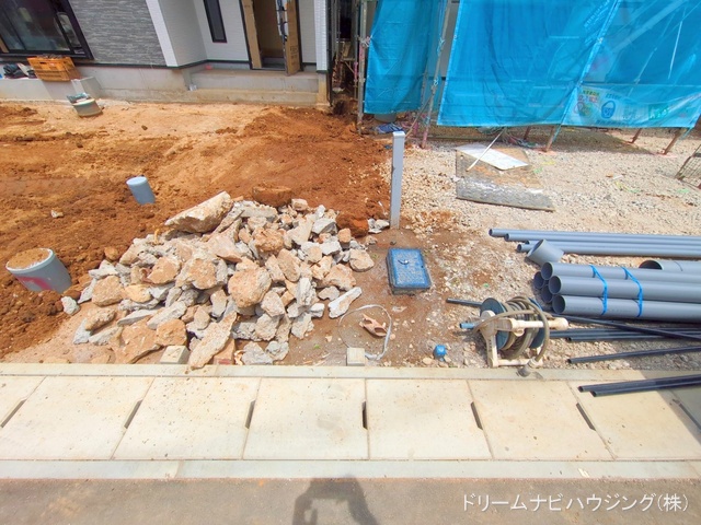 千葉県市川市大和田5丁目の新築戸建て外構写真 2025年6月22日撮影