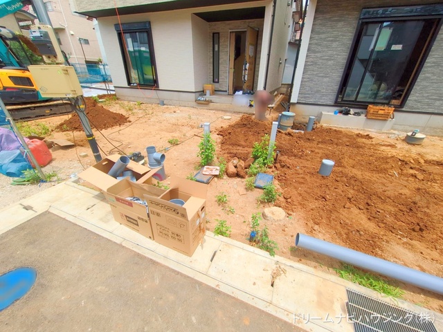 千葉県市川市大和田5丁目の新築戸建て外構写真 2025年6月22日撮影