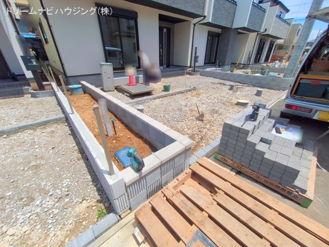 千葉県市川市大和田5丁目の新築戸建て外構写真 2025年7月16日撮影