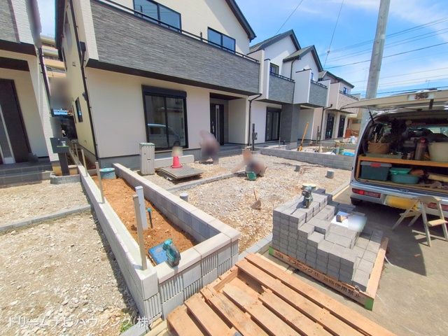 千葉県市川市大和田5丁目の新築戸建て外構写真 2025年7月16日撮影
