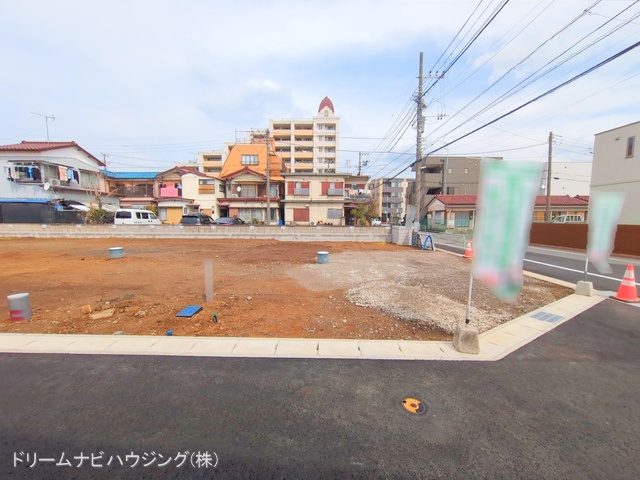千葉県市川市大和田5丁目の新築戸建て更地・土地写真 2025年3月12日撮影
