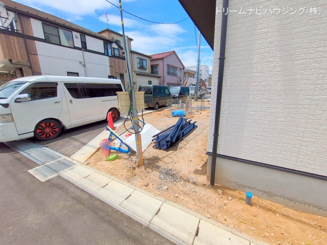 千葉県市川市大和田5丁目の新築戸建て外構写真 2025年6月22日撮影
