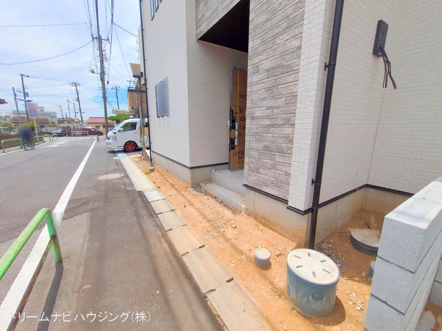 千葉県市川市大和田5丁目の新築戸建て外構写真 2025年6月22日撮影