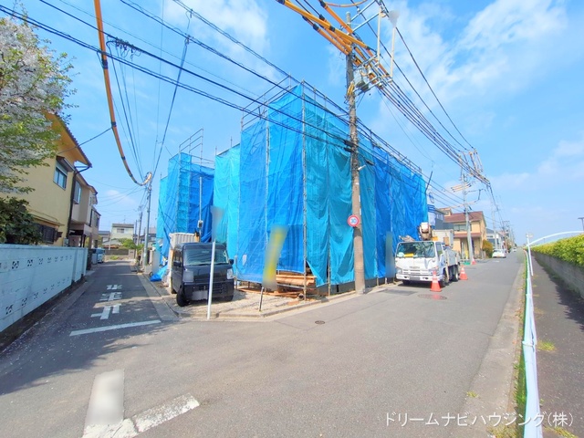 東京都江戸川区興宮町の新築戸建てシート写真 2025年4月7日撮影