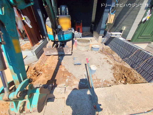 千葉県市川市相之川2丁目の新築戸建て外構写真 2025年4月29日撮影