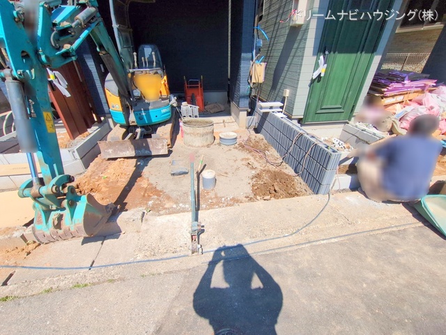 千葉県市川市相之川2丁目の新築戸建て外構写真 2025年4月29日撮影