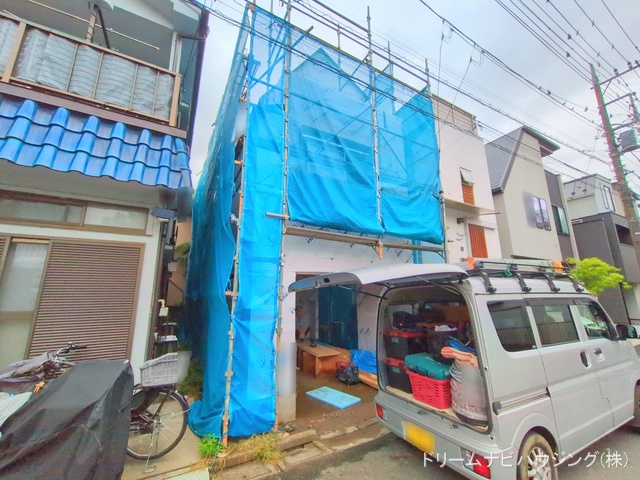 東京都江戸川区船堀2丁目の新築戸建てシート写真 2025年9月11日撮影