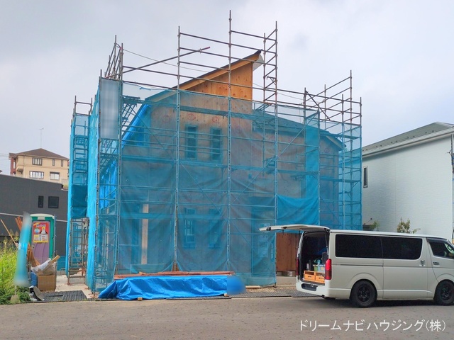 千葉県市川市大野町2丁目の新築戸建て上棟写真 2025年9月9日撮影