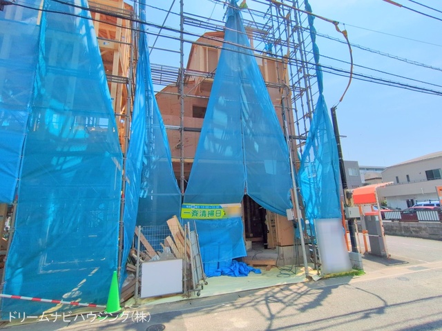 千葉県市川市湊新田2丁目の新築戸建て上棟写真 2025年8月3日撮影