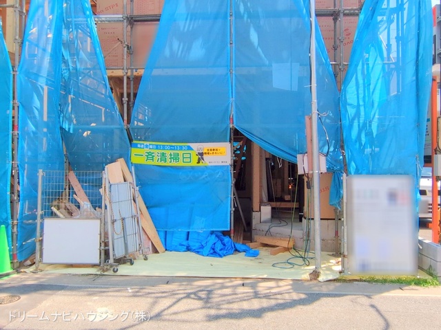 千葉県市川市湊新田2丁目の新築戸建て上棟写真 2025年8月3日撮影