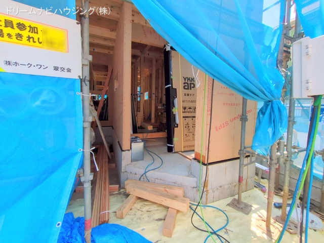 千葉県市川市湊新田2丁目の新築戸建て上棟写真 2025年8月3日撮影