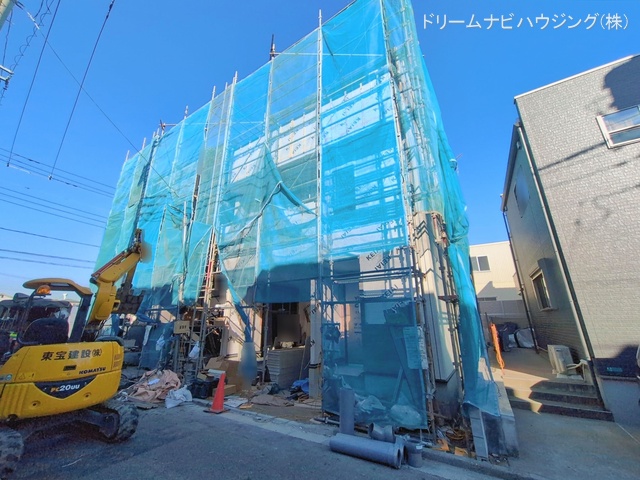 東京都江戸川区鹿骨１丁目の新築戸建てシート写真 2026年1月7日撮影