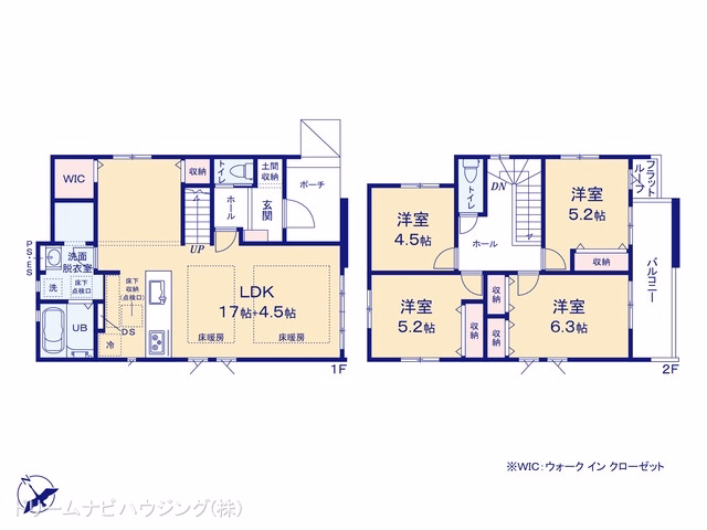 新築戸建て 市川市北方町5期 4号棟 間取図