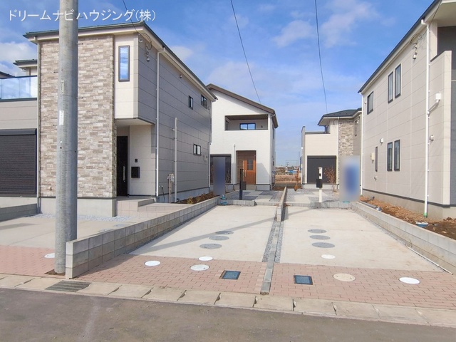 千葉県市川市北方町４丁目の新築戸建て完成写真 2026年2月9日撮影