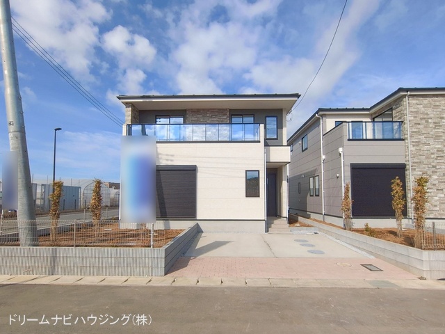 千葉県市川市北方町４丁目の新築戸建て完成写真 2026年2月9日撮影