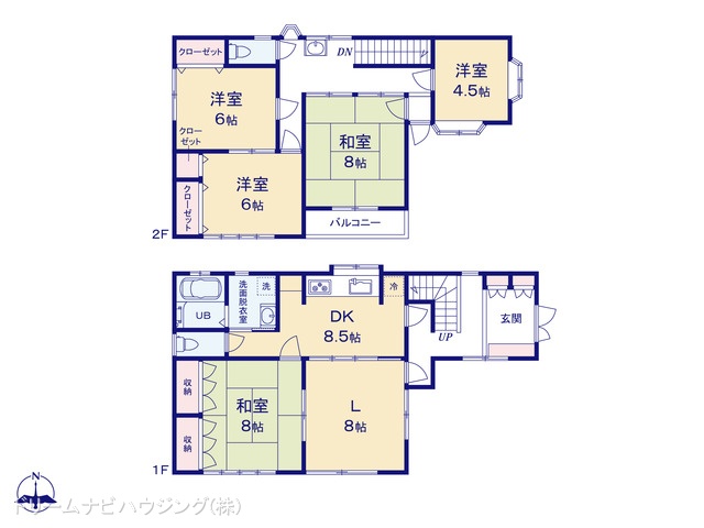東京都江戸川区篠崎町4丁目の中古戸建て 5LDK間取図 ※図面と異なる場合は現況を優先