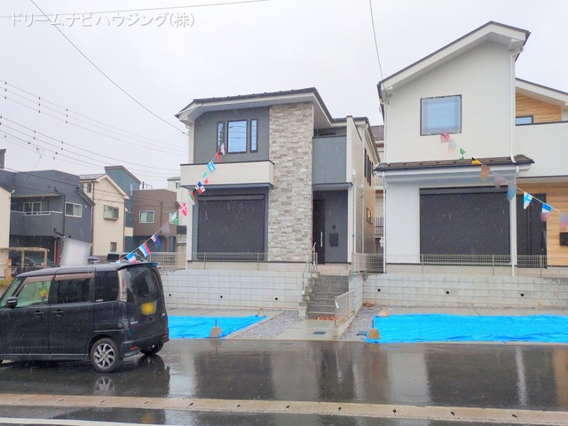 千葉県市川市北方町４丁目の新築戸建て完成写真 2025年12月23日撮影