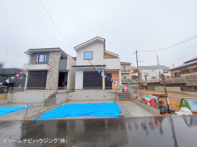 千葉県市川市北方町４丁目の新築戸建て完成写真 2025年12月23日撮影