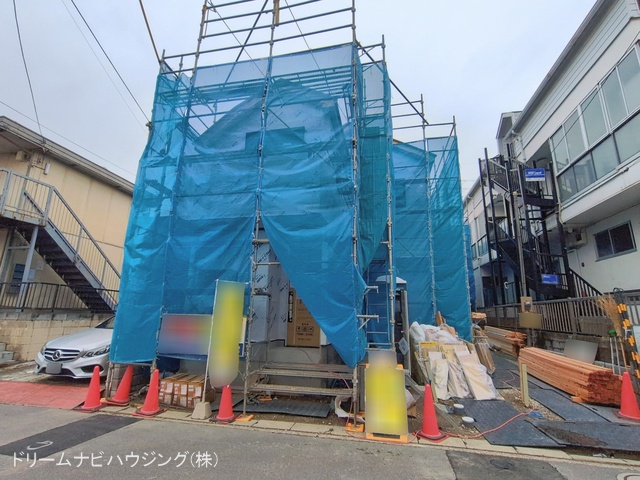 千葉県市川市新浜1丁目の新築戸建てシート写真 2026年2月25日撮影