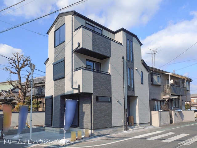 千葉県市川市関ケ島の新築戸建て外構写真 2026年2月17日撮影