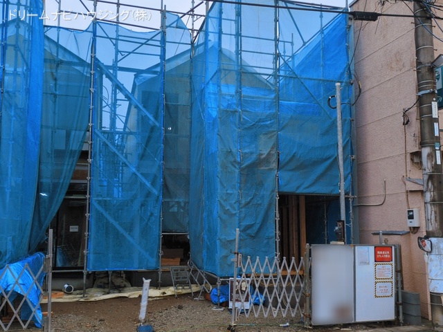 千葉県市川市本北方２丁目の新築戸建て上棟写真 2026年3月3日撮影