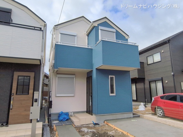 千葉県市川市柏井町1丁目の新築戸建て外構写真 2026年2月9日撮影