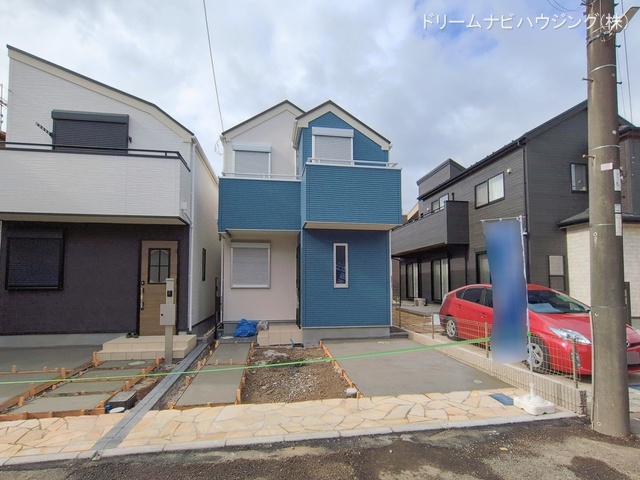 千葉県市川市柏井町1丁目の新築戸建て外構写真 2026年2月9日撮影