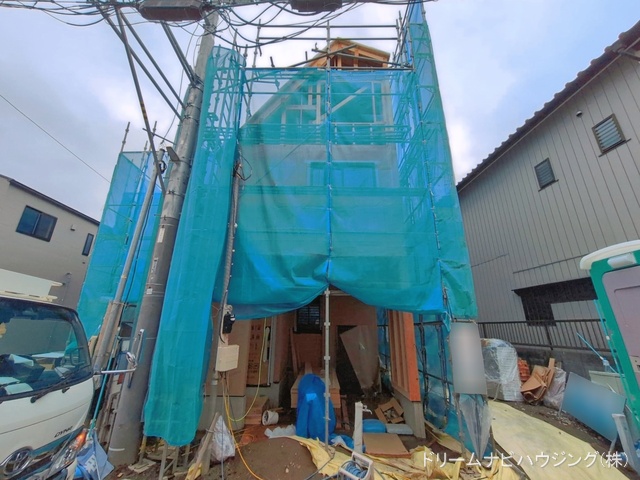 千葉県市川市香取1丁目の新築戸建て上棟写真 2026年3月31日撮影