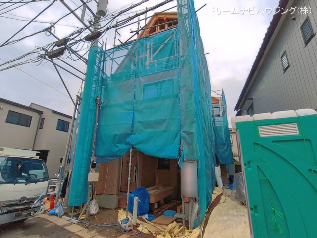 千葉県市川市香取1丁目の新築戸建て上棟写真 2026年3月31日撮影